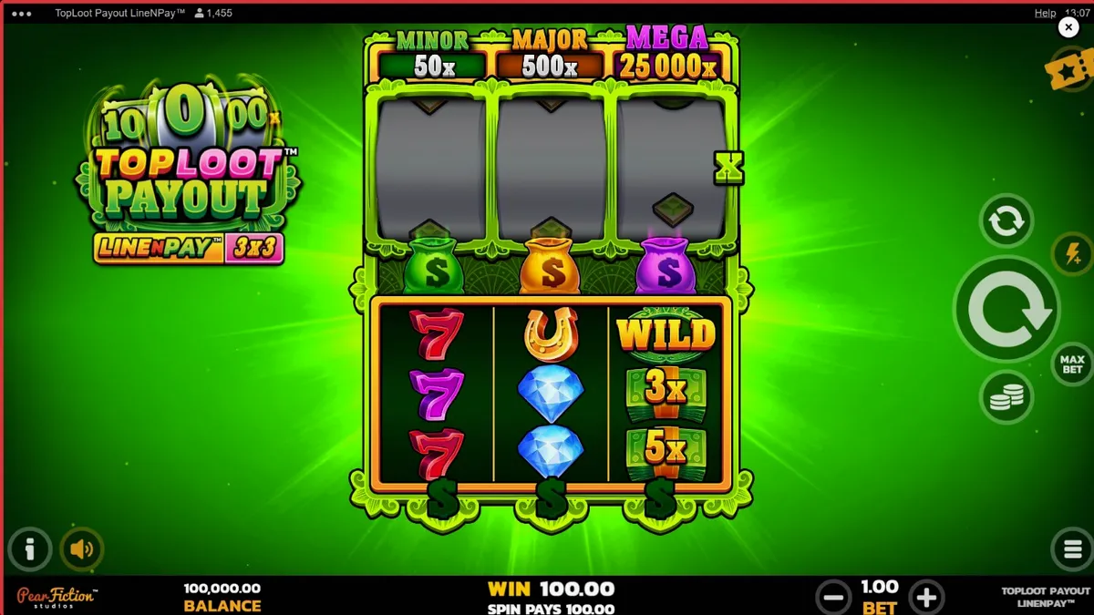 Ang vault ng kayamanan sa TopLoot Payout LineNPay