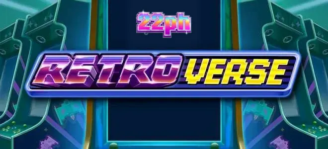 Makulay na arcade-style graphics ng RetroVerse slot game